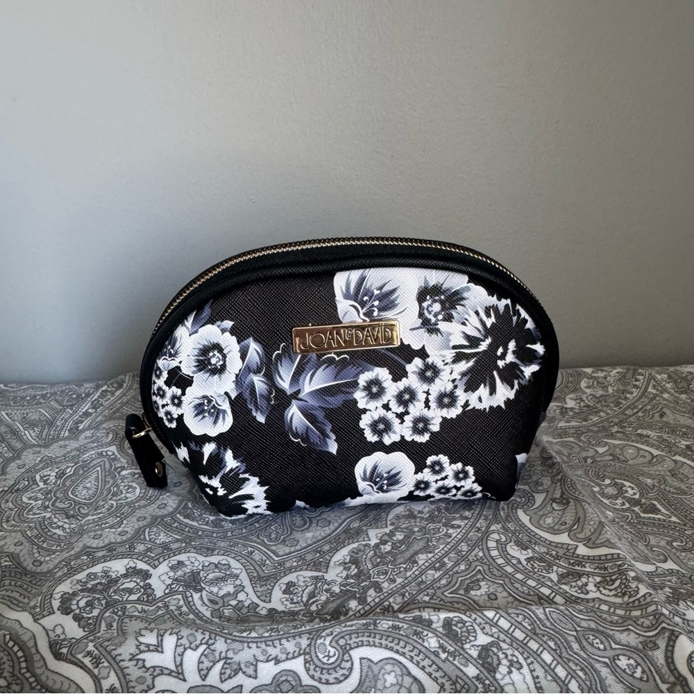 Joan & David Floral Black and White Travel Bag